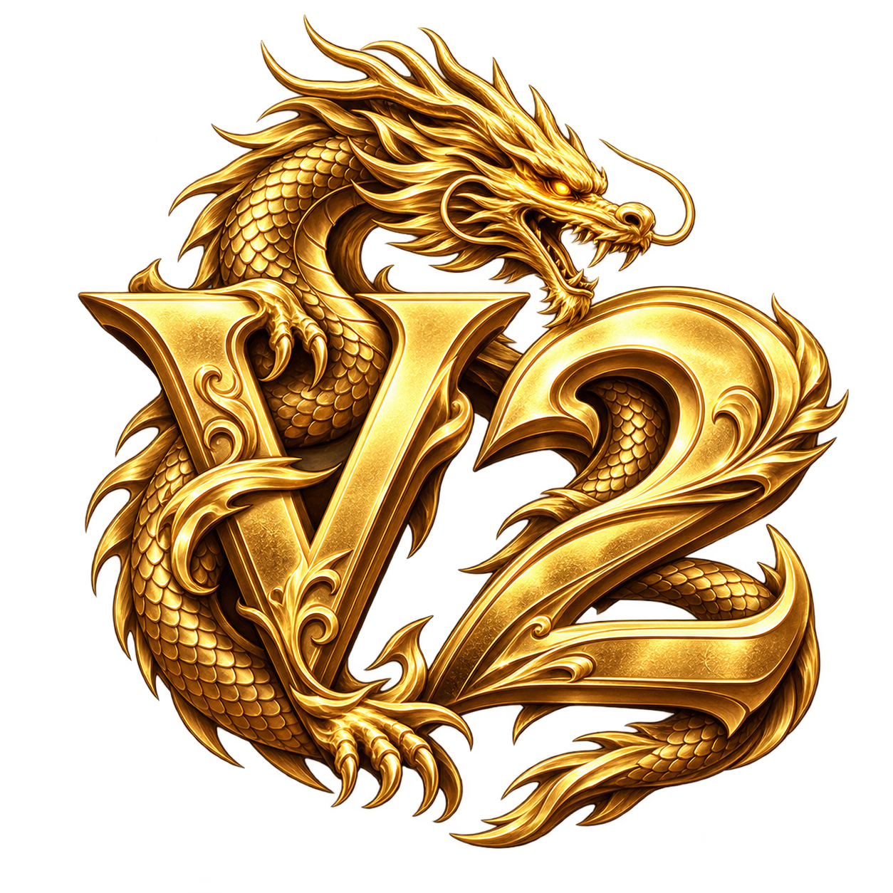 Logo Velaryon2: drago dorato V2
